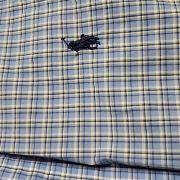 Ralph Lauren men's blue/white button down longsleeve large - Picture 4 of 6